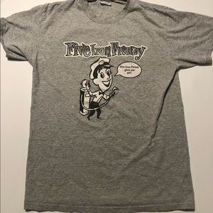 Five Iron Frenzy Gives Me Gas Mens T-shirt Size Medium M Gray Ska Punk